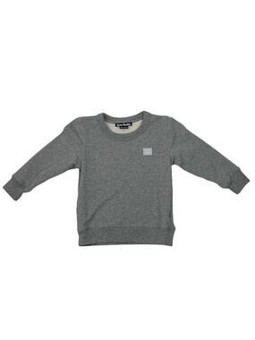 Acne Studios Kids Gray Fleece Long Sleeve Crew Neck Sweater Sweatshirt Top 3-4
